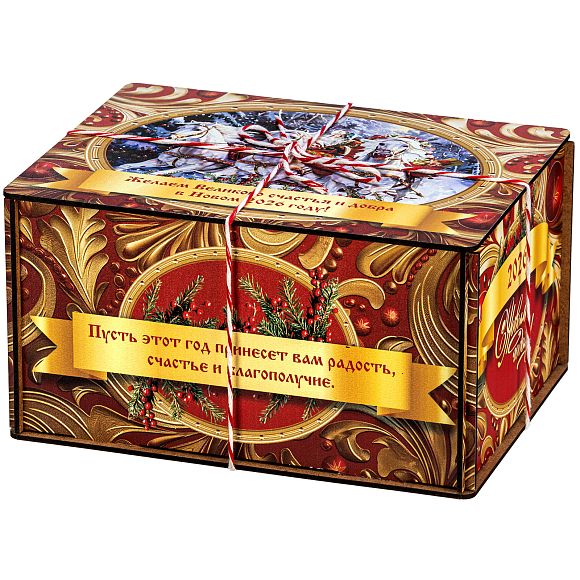 Сладкий новогодний подарок Золотые Узоры (малая) (Взрослым)